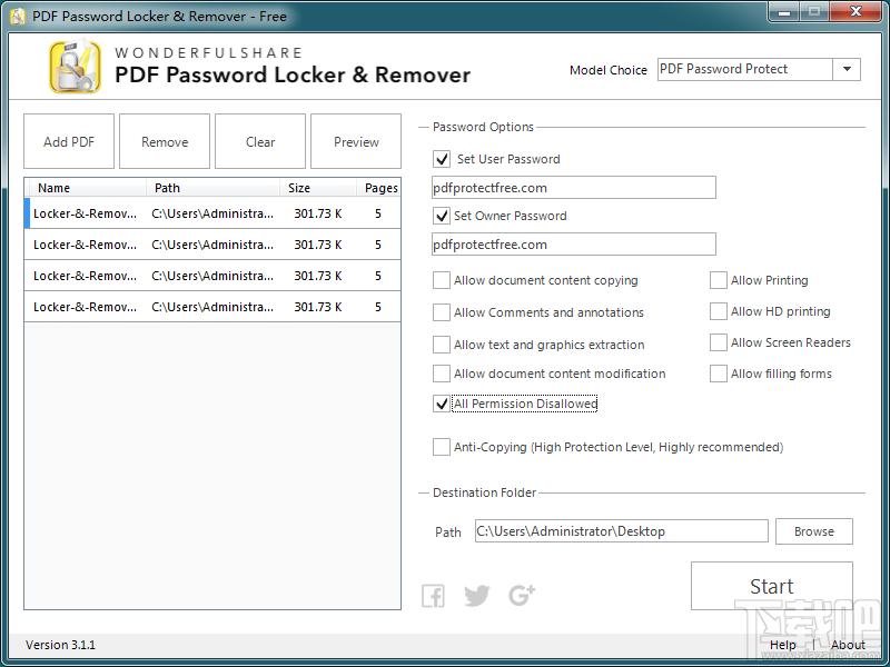 PDF Password Locker & Remover,PDF密码加密解密与防复制工具
