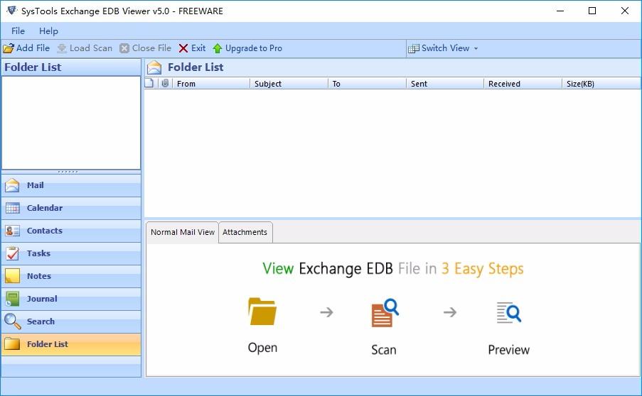 SysTools Exchange EDB Viewer下载,EDB邮件查看器,邮件处理