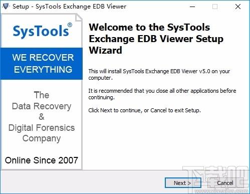 SysTools Exchange EDB Viewer下载,EDB邮件查看器,邮件处理